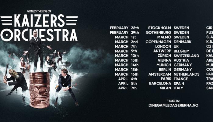 Kaizers Orchestra Europa 2024