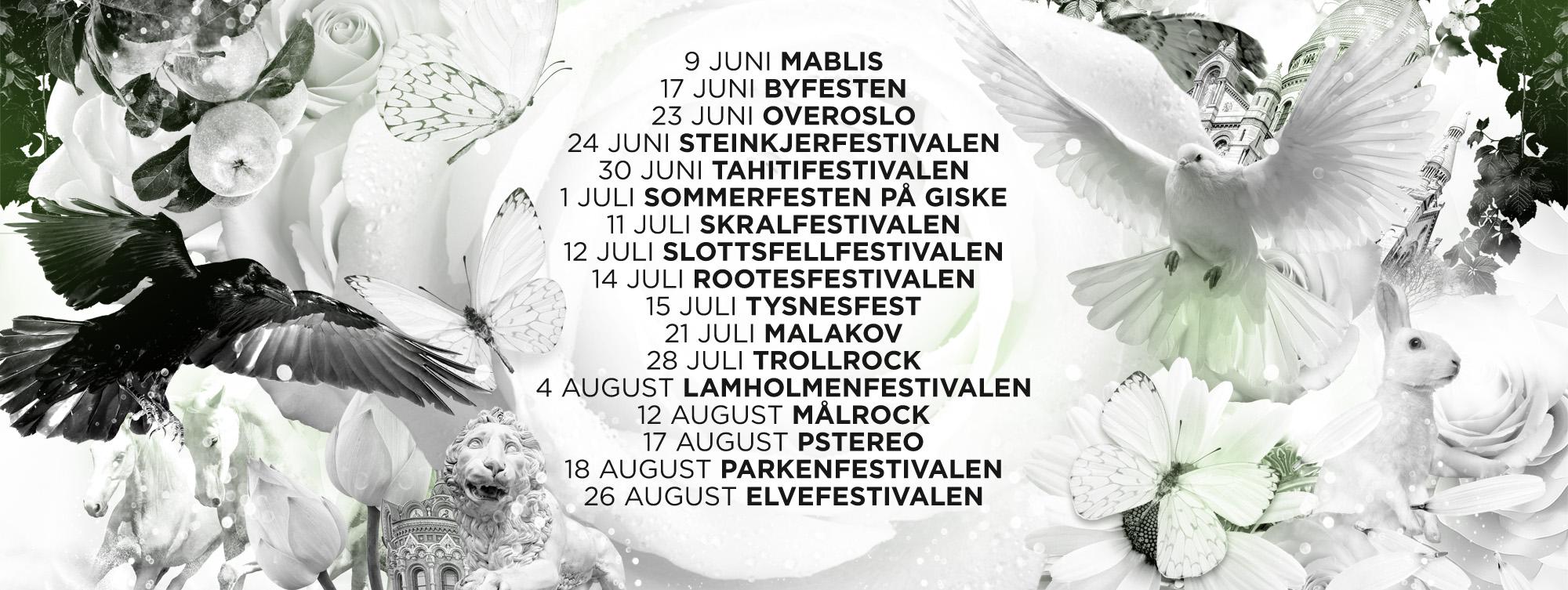 Sommerfestivaler 2017 Sommerfestivaler 2017